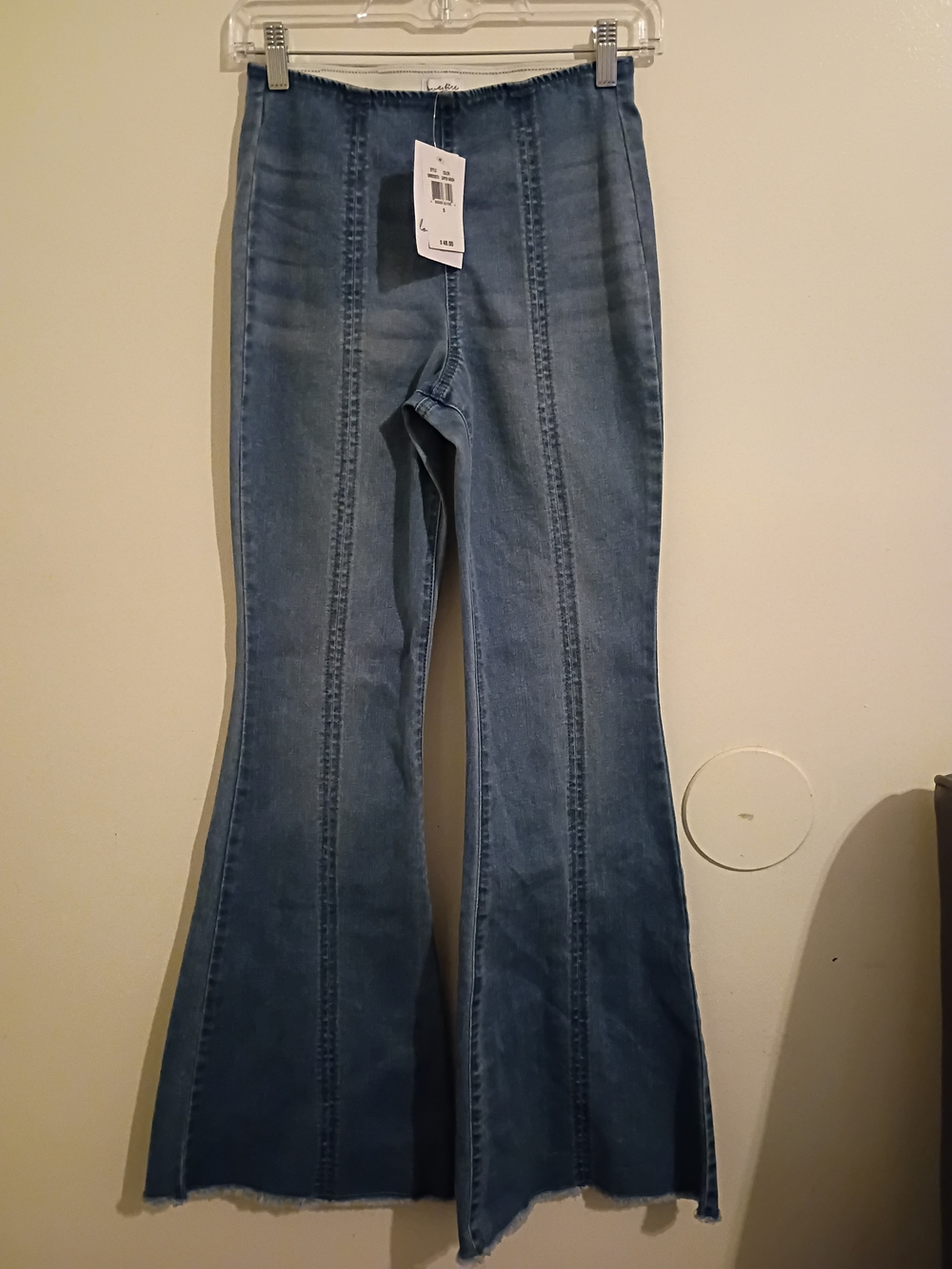 love, Fire Women's Medium Blue Wide-Leg Flared Jeans Sz SP